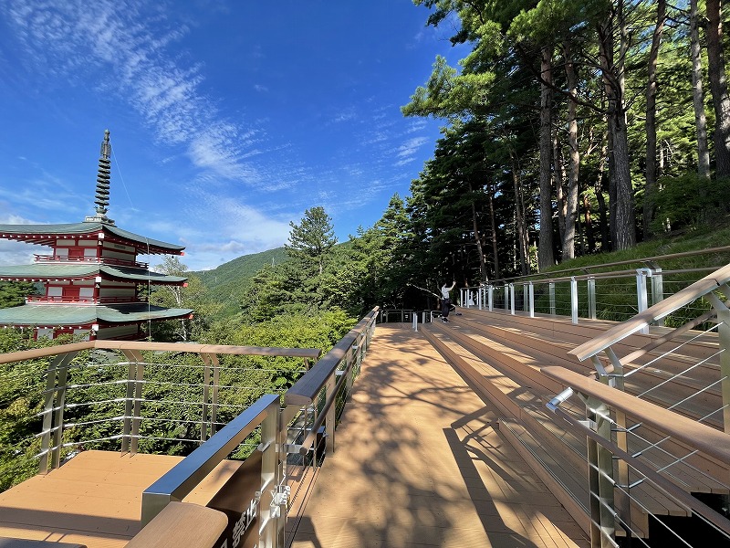 新倉山浅間公園　展望デッキ