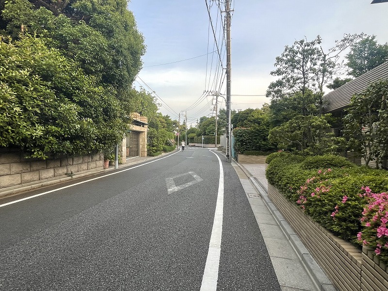 同心円状に整備された道路