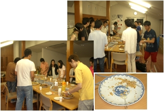 夕食時の様子