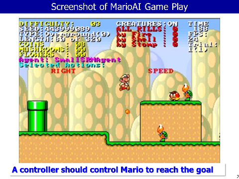 MarioAI 2009の画面