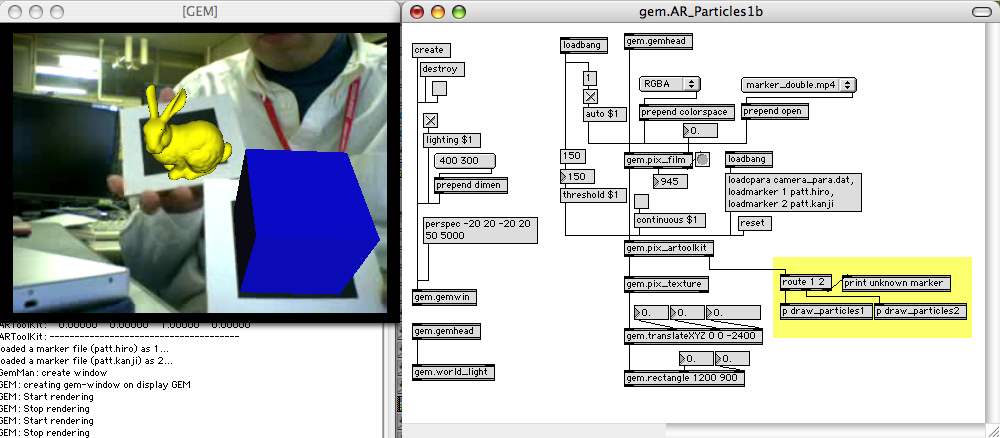 ARToolKit for GEM̓