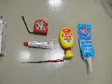 メジャー, 雨とい用接着剤, ヤスリ, 木工用ボンド, バスシール