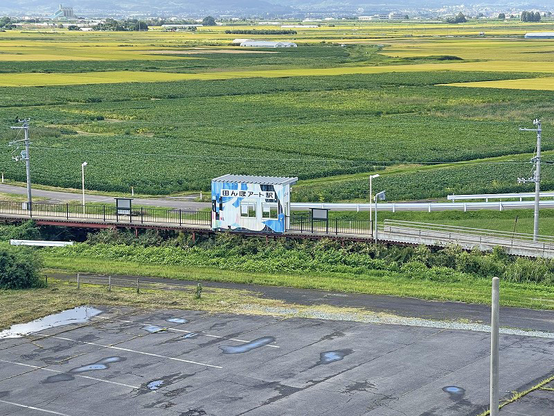 田んぼアート駅