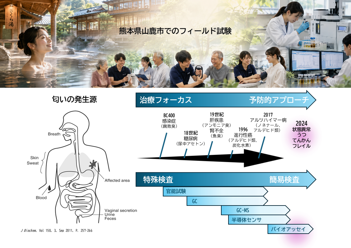 温泉地での実証試験