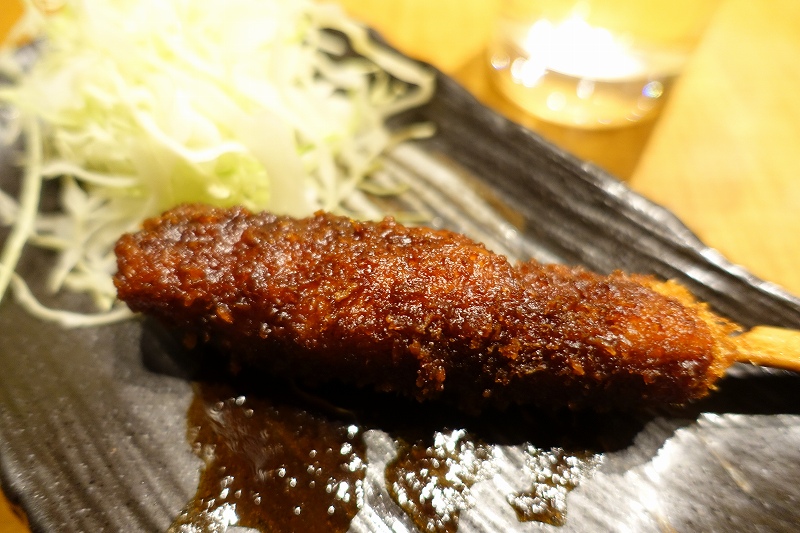 風来坊 味噌串カツ