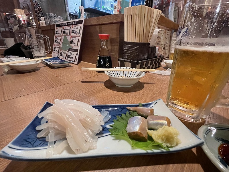 炉ばた大謀 イカ刺し