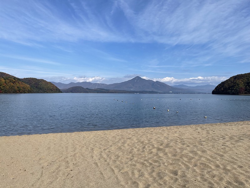 猪苗代湖 磐梯山