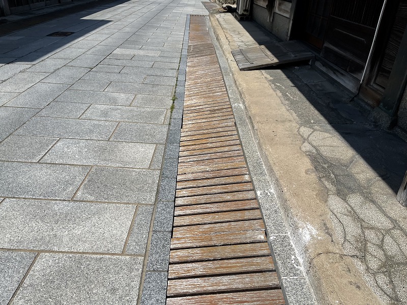 竹原 本通り 排水溝